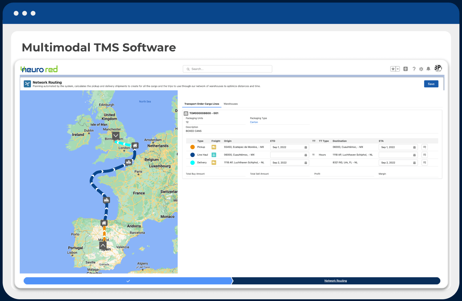 Neurored Multimodal TMS Software — Transportation Management System on Salesforce