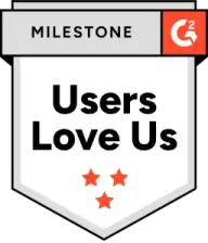 G2 Milestone Users Love Us